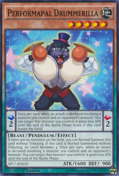 Performapal Drummerilla [SP17-EN019] Common - Duel Kingdom