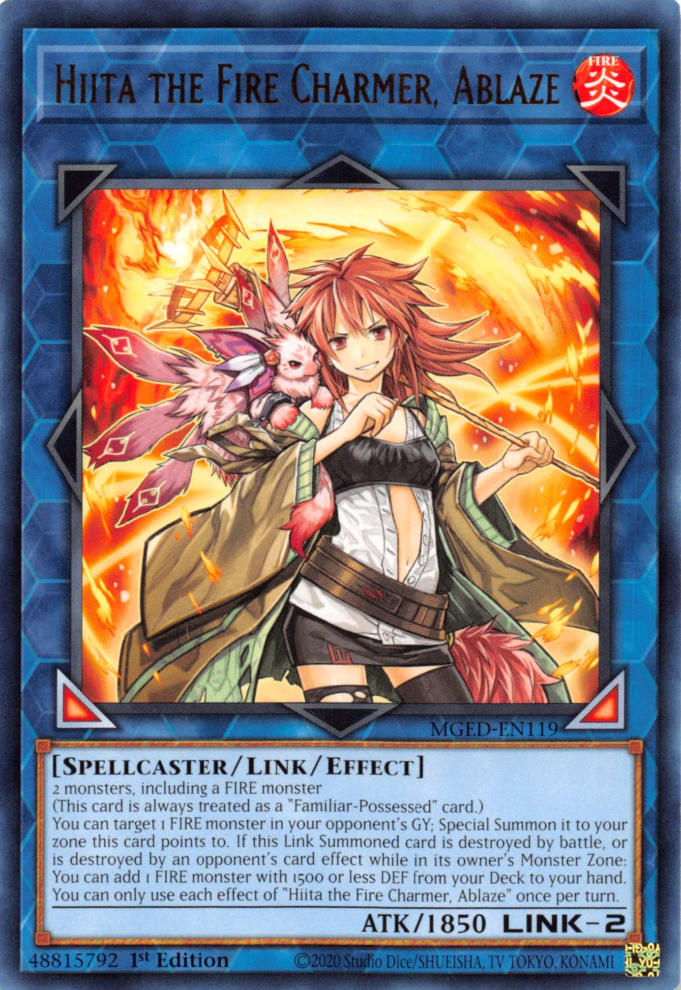 Hiita the Fire Charmer, Ablaze [MGED-EN119] Rare - Duel Kingdom