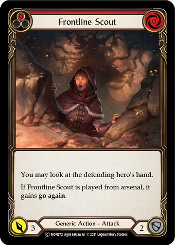 Frontline Scout (Red) (Rainbow Foil) [U-MON272-RF] Unlimited Rainbow Foil - Duel Kingdom