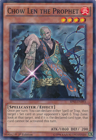 Chow Len the Prophet [BP03-EN093] Shatterfoil Rare - Duel Kingdom