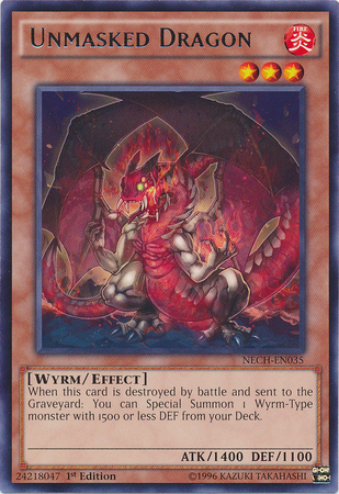 Unmasked Dragon [NECH-EN035] Rare - Duel Kingdom
