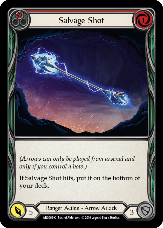 Salvage Shot (Red) [ARC066-C] 1st Edition Normal - Duel Kingdom