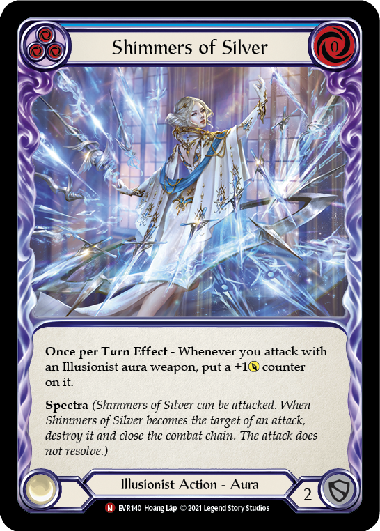 Shimmers of Silver [EVR140] 1st Edition Rainbow Foil - Duel Kingdom
