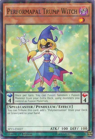 Performapal Trump Witch [SP15-EN027] Shatterfoil Rare - Duel Kingdom