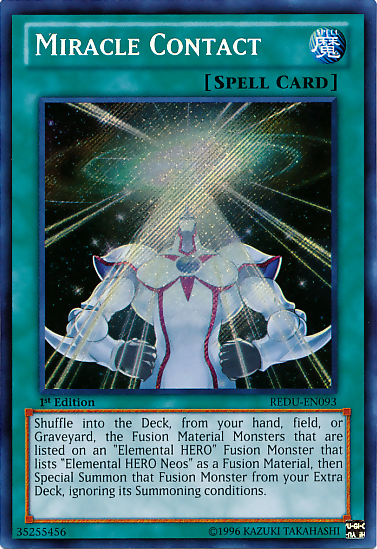 Miracle Contact [REDU-EN093] Secret Rare - Duel Kingdom