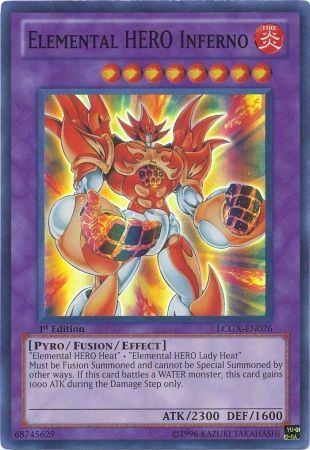 Elemental HERO Inferno [LCGX-EN076] Super Rare - Duel Kingdom