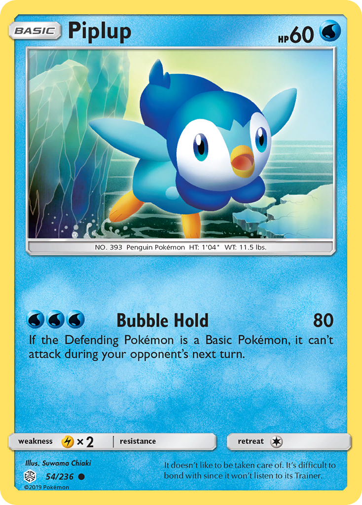 Piplup (54/236) [Sun & Moon: Cosmic Eclipse] - Duel Kingdom