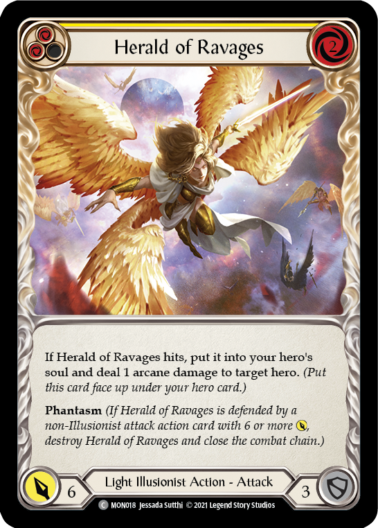 Herald of Ravages (Yellow) [MON018] 1st Edition Normal - Duel Kingdom