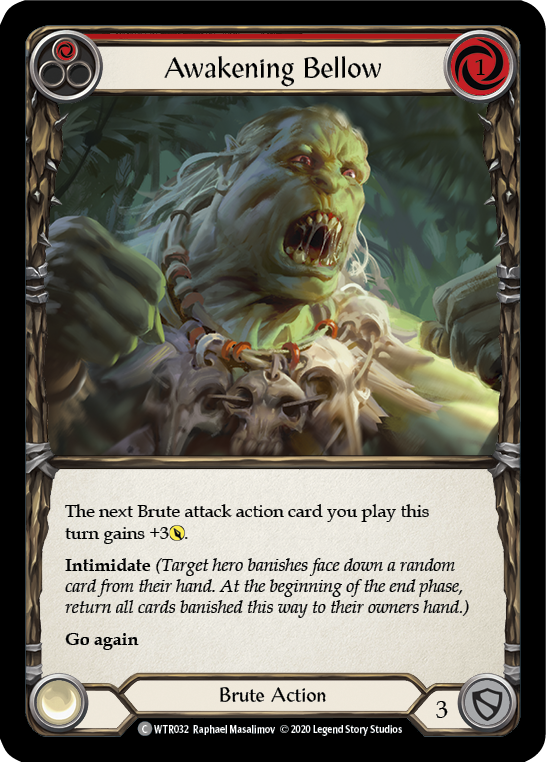 Awakening Bellow (Red) [WTR032] Unlimited Rainbow Foil - Duel Kingdom