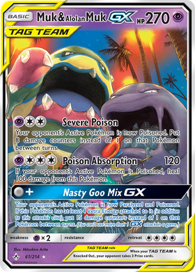Muk & Alolan Muk GX (61/214) [Sun & Moon: Unbroken Bonds] - Duel Kingdom