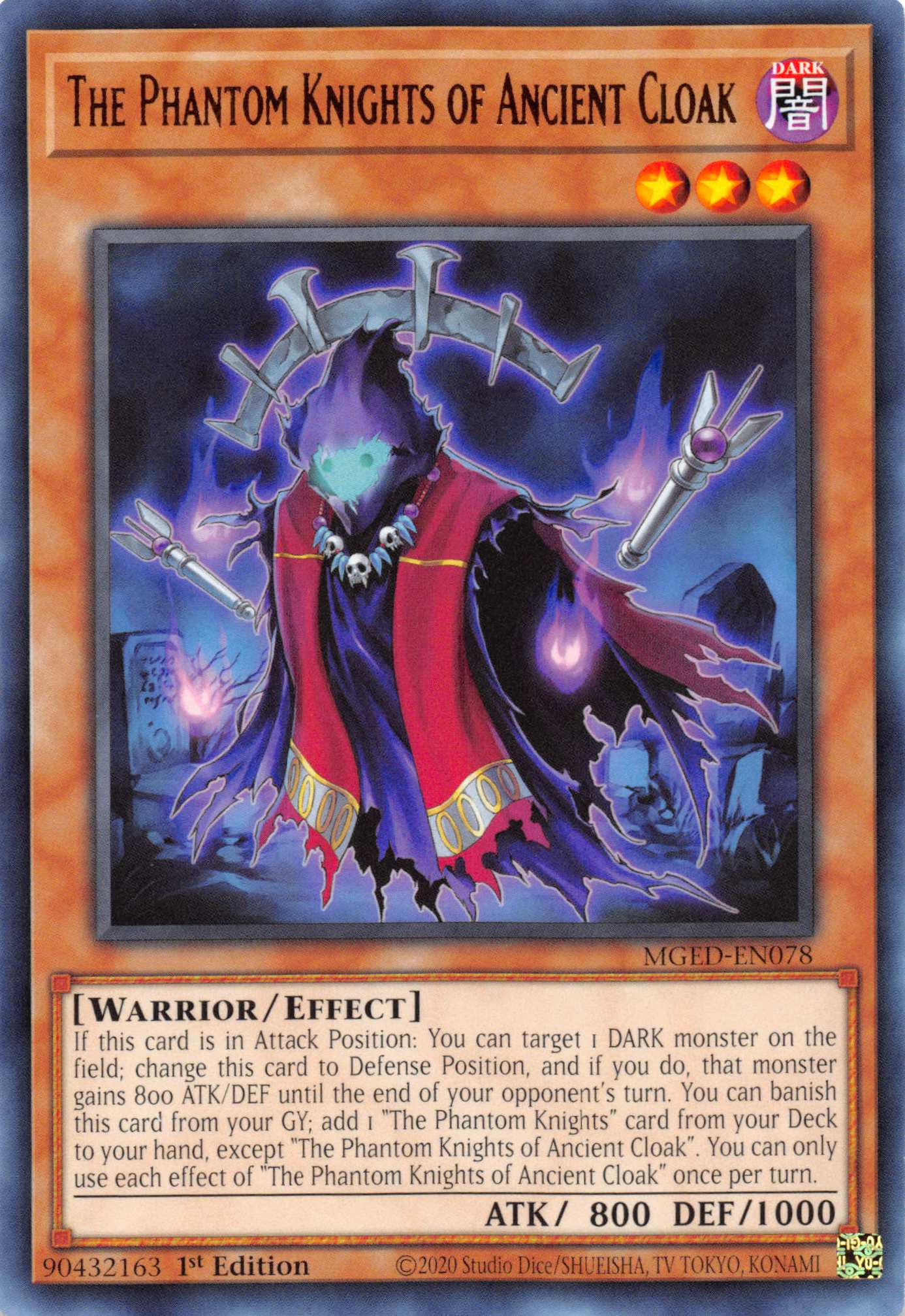 The Phantom Knights of Ancient Cloak [MGED-EN078] Rare - Duel Kingdom