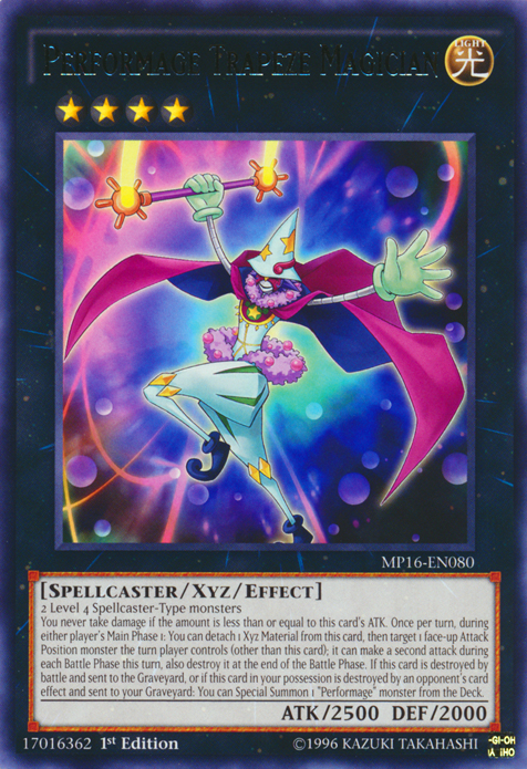 Performage Trapeze Magician [MP16-EN080] Rare - Duel Kingdom