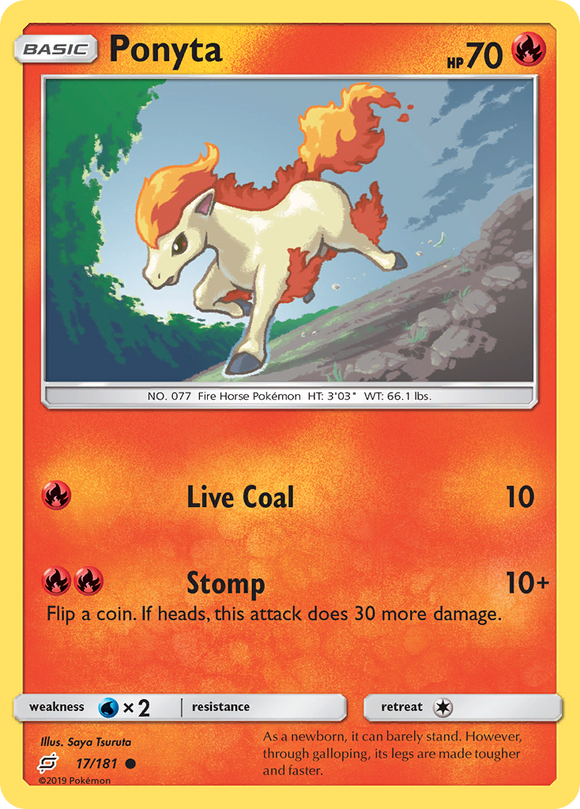 Ponyta (17/181) [Sun & Moon: Team Up] - Duel Kingdom