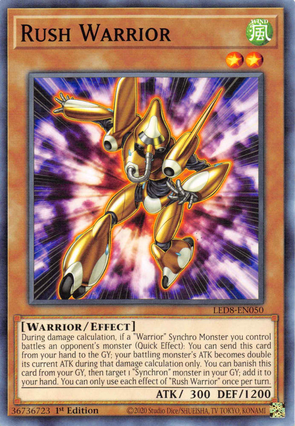 Rush Warrior [LED8-EN050] Common - Duel Kingdom