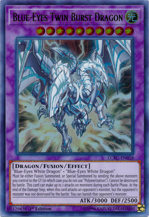 Blue-Eyes Twin Burst Dragon [LCKC-EN058] Ultra Rare - Duel Kingdom