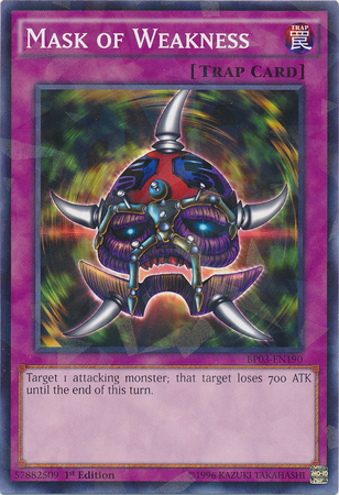 Mask of Weakness [BP03-EN190] Shatterfoil Rare - Duel Kingdom