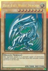 Blue-Eyes White Dragon [MAGO-EN001] Gold Rare - Duel Kingdom