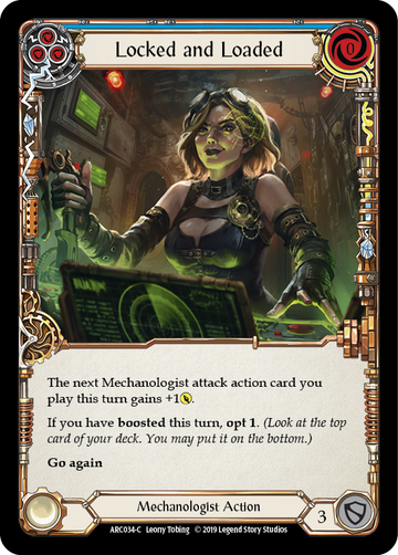 Locked and Loaded (Blue) [ARC034-C] 1st Edition Normal - Duel Kingdom