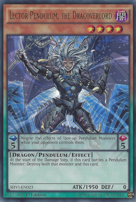 Lector Pendulum, the Dracoverlord [SHVI-EN023] Ultra Rare - Duel Kingdom