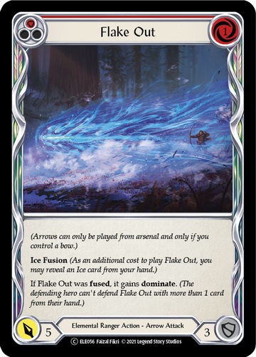 Flake Out (Red) [U-ELE056] Unlimited Rainbow Foil - Duel Kingdom