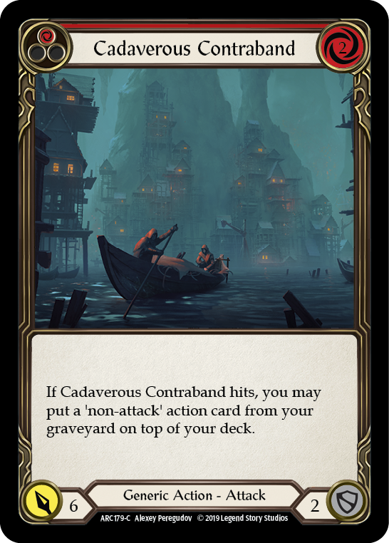 Cadaverous Contraband (Red) [ARC179-C] 1st Edition Normal - Duel Kingdom