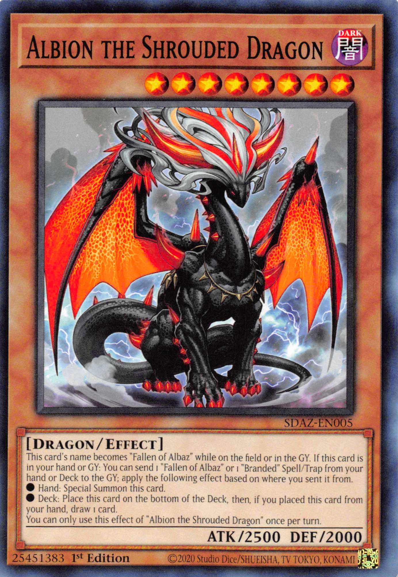Albion the Shrouded Dragon [SDAZ-EN005] Common - Duel Kingdom