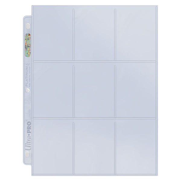 100ct 9-Pocket Platinum Pages for Standard Size Cards