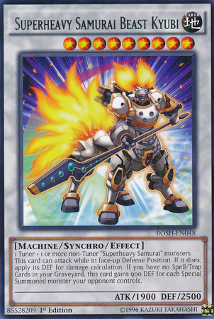 Superheavy Samurai Beast Kyubi [BOSH-EN048] Rare - Duel Kingdom