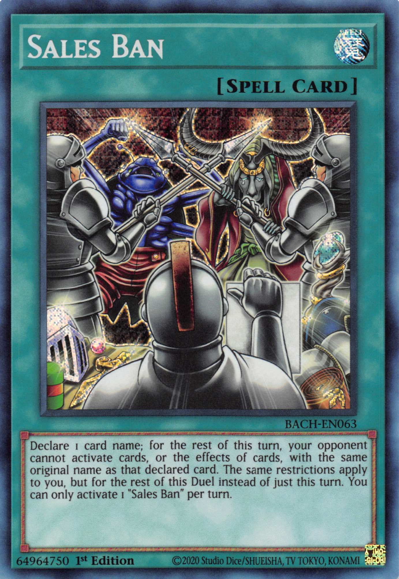 Sales Ban [BACH-EN063] Secret Rare - Duel Kingdom