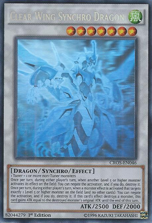 Clear Wing Synchro Dragon (Ghost Rare) [CROS-EN046] Ghost Rare - Duel Kingdom