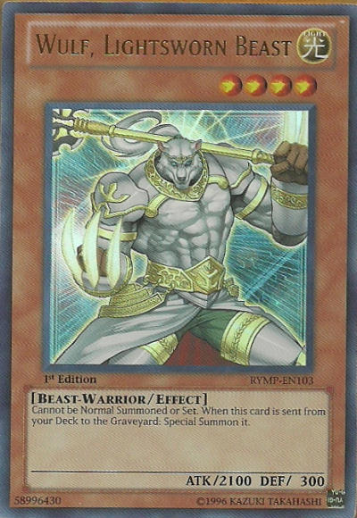 Wulf, Lightsworn Beast [RYMP-EN103] Ultra Rare - Duel Kingdom