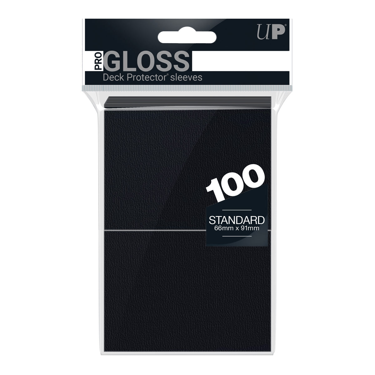 100ct Pro-Gloss Black Standard Deck Protectors - Duel Kingdom