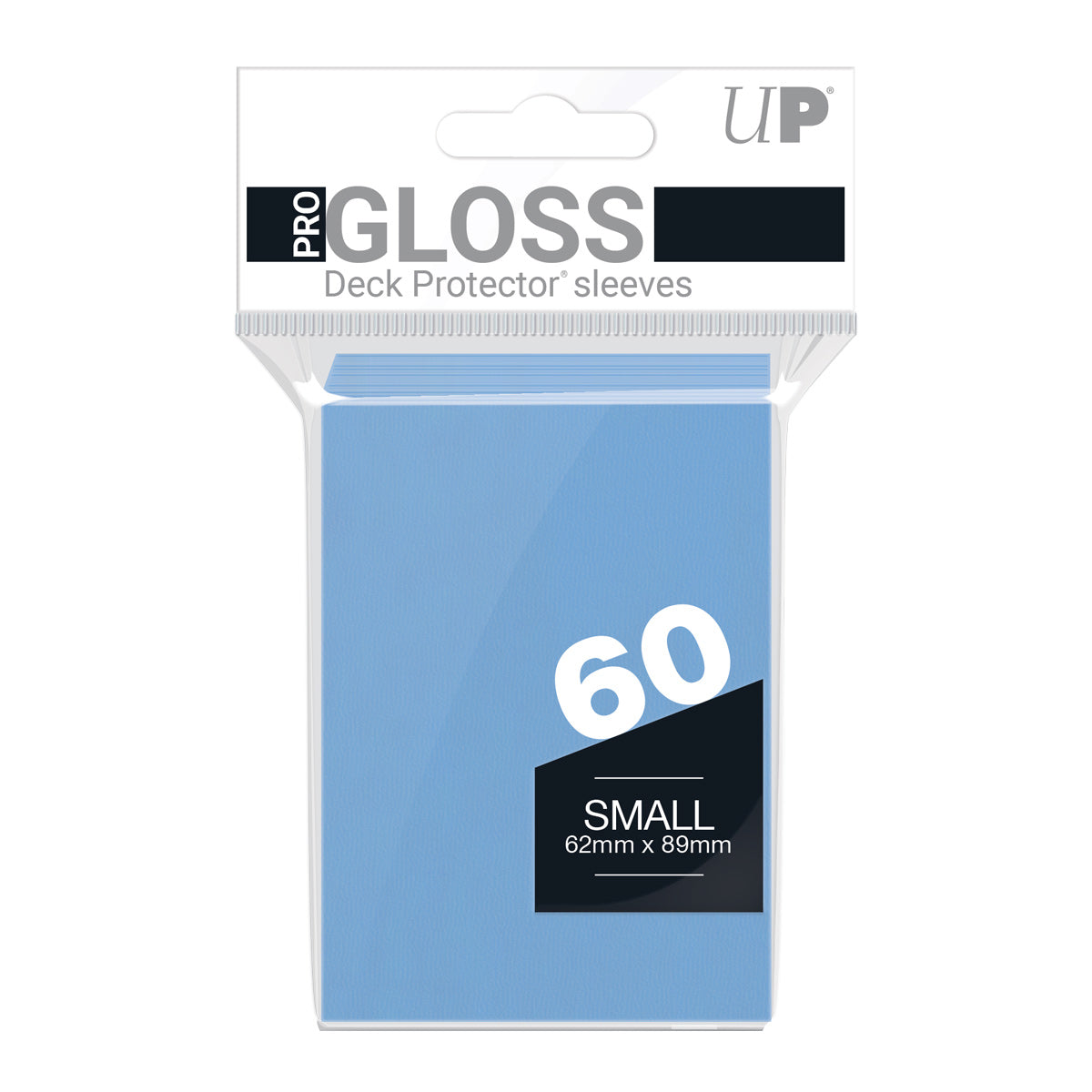 60ct Pro-Gloss Light Blue Small Deck Protectors