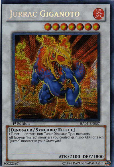 Jurrac Giganoto [HA02-EN057] Secret Rare - Duel Kingdom