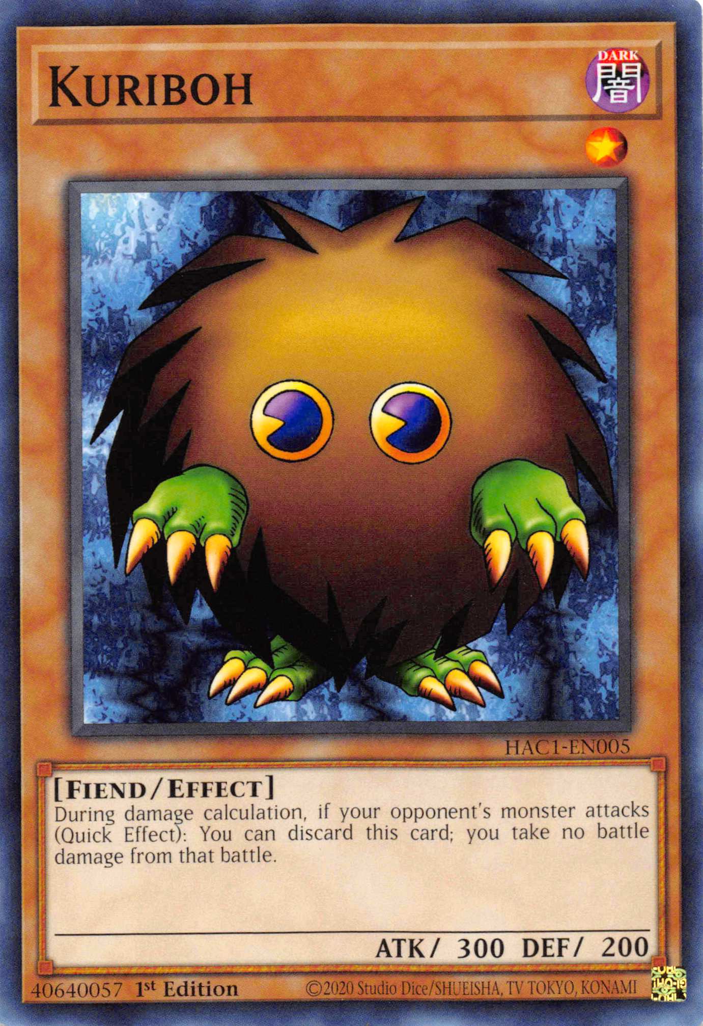 Kuriboh [HAC1-EN005] Common - Duel Kingdom