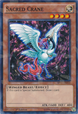 Sacred Crane [BP03-EN010] Shatterfoil Rare - Duel Kingdom