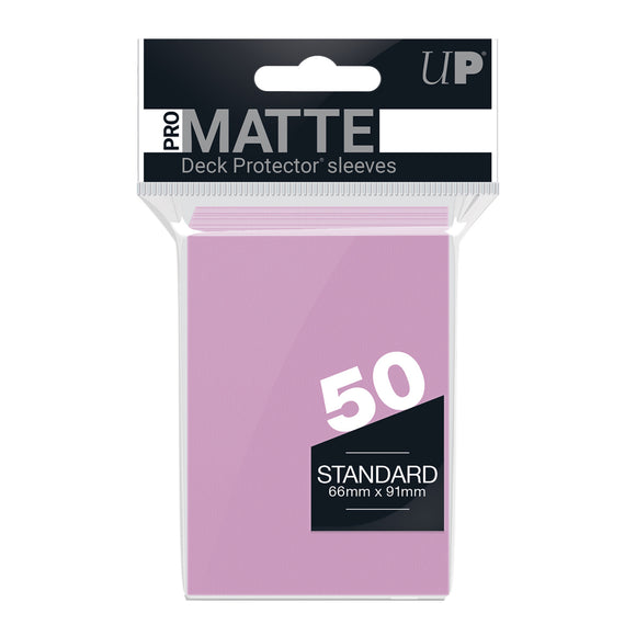 50ct Pro-Matte Pink Standard Deck Protectors