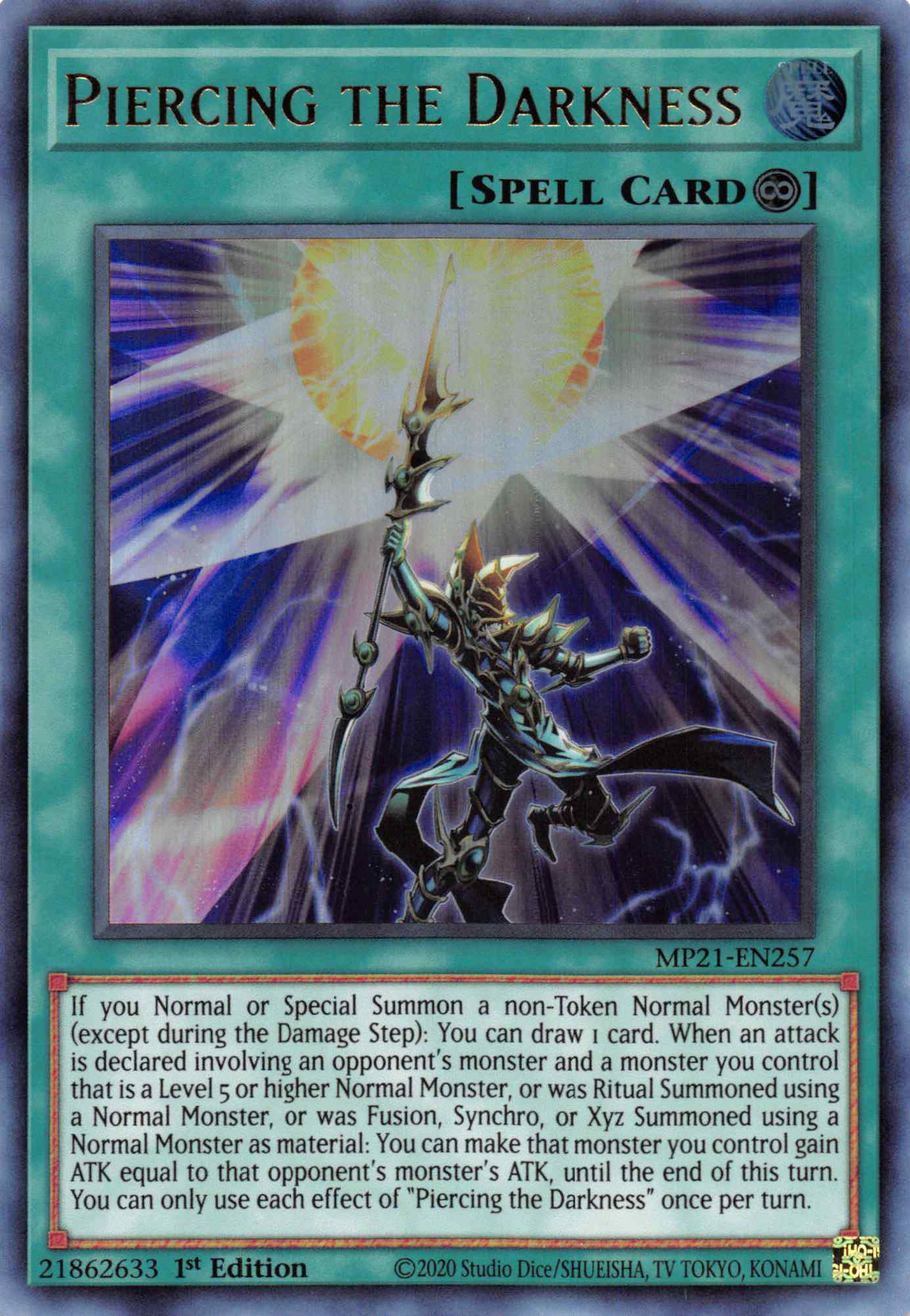 Piercing the Darkness [MP21-EN257] Ultra Rare - Duel Kingdom