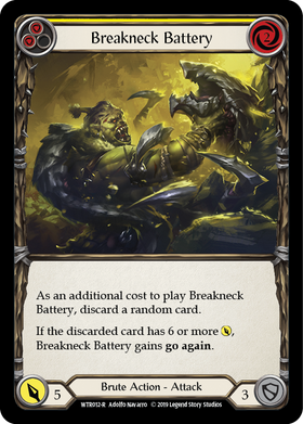 Breakneck Battery (Yellow) [WTR012-R] Alpha Print Normal - Duel Kingdom