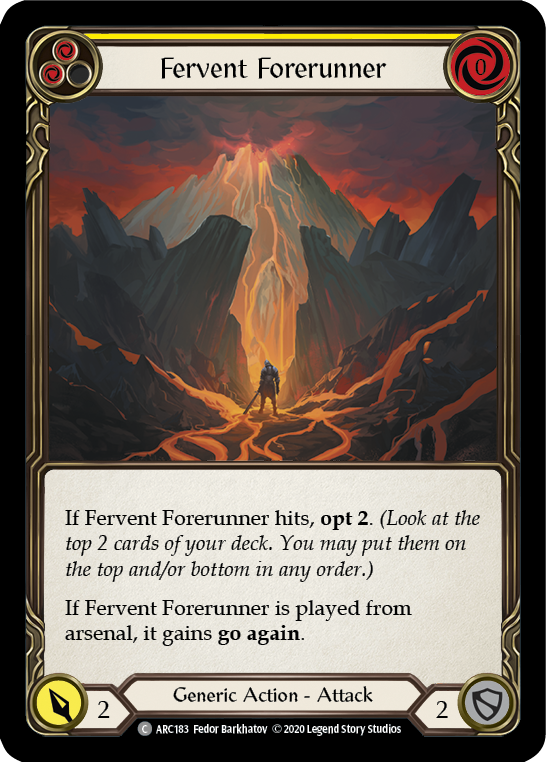 Fervent Forerunner (Yellow) [ARC183] Unlimited Rainbow Foil - Duel Kingdom