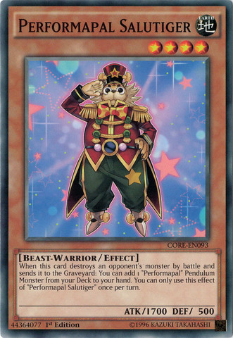 Performapal Salutiger [CORE-EN093] Common - Duel Kingdom