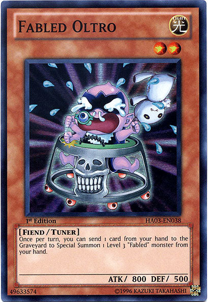 Fabled Oltro [HA03-EN038] Super Rare - Duel Kingdom