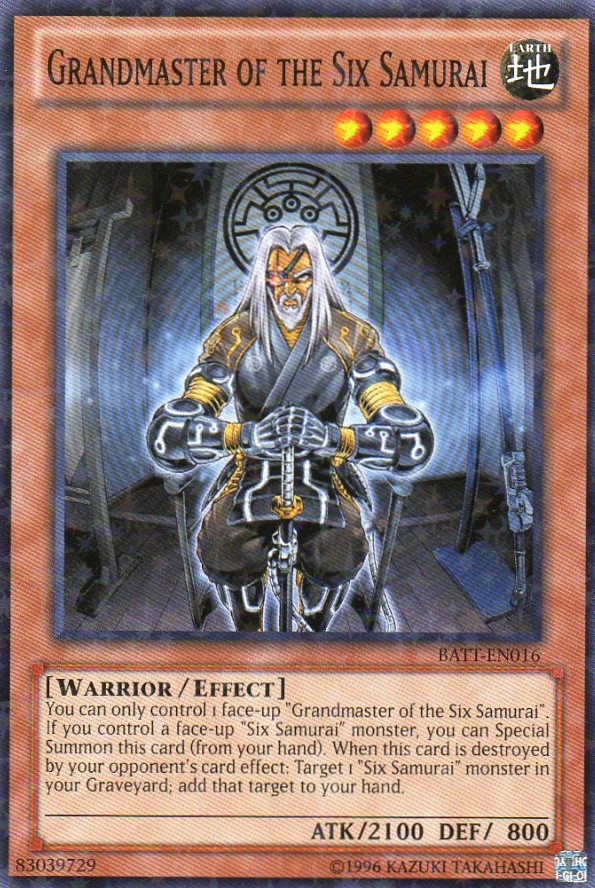 Grandmaster of the Six Samurai [BATT-EN016] Starfoil Rare - Duel Kingdom