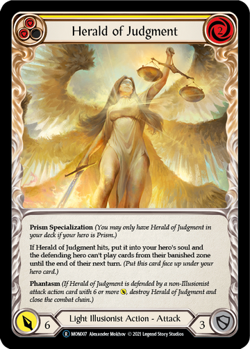 Herald of Judgment (Rainbow Foil) [U-MON007-RF] Unlimited Rainbow Foil - Duel Kingdom