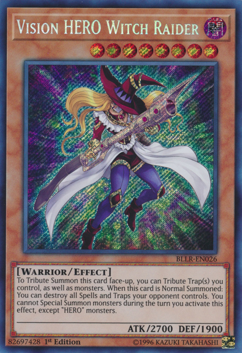 Vision Hero Witch Raider [BLLR-EN026] Secret Rare - Duel Kingdom