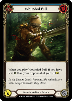 Wounded Bull (Blue) [WTR202-C] Alpha Print Normal - Duel Kingdom