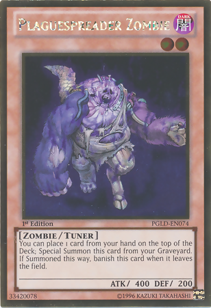 Plaguespreader Zombie [PGLD-EN074] Gold Rare - Duel Kingdom