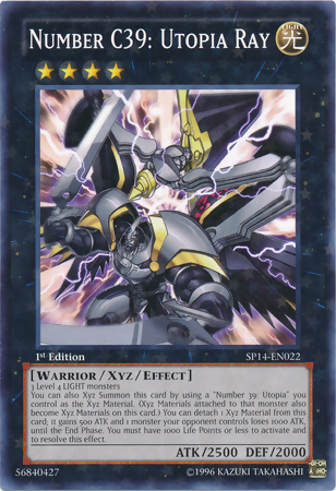 Number C39: Utopia Ray [SP14-EN022] Starfoil Rare - Duel Kingdom