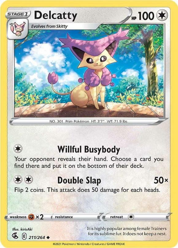 Delcatty (211/264) [Sword & Shield: Fusion Strike] - Duel Kingdom