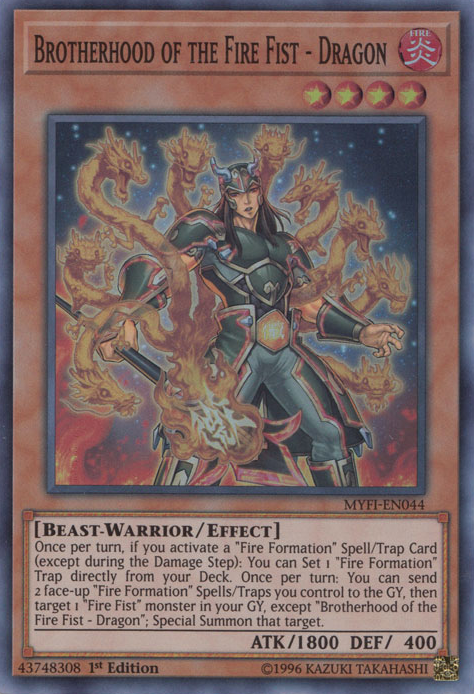 Brotherhood of the Fire Fist - Dragon [MYFI-EN044] Super Rare - Duel Kingdom